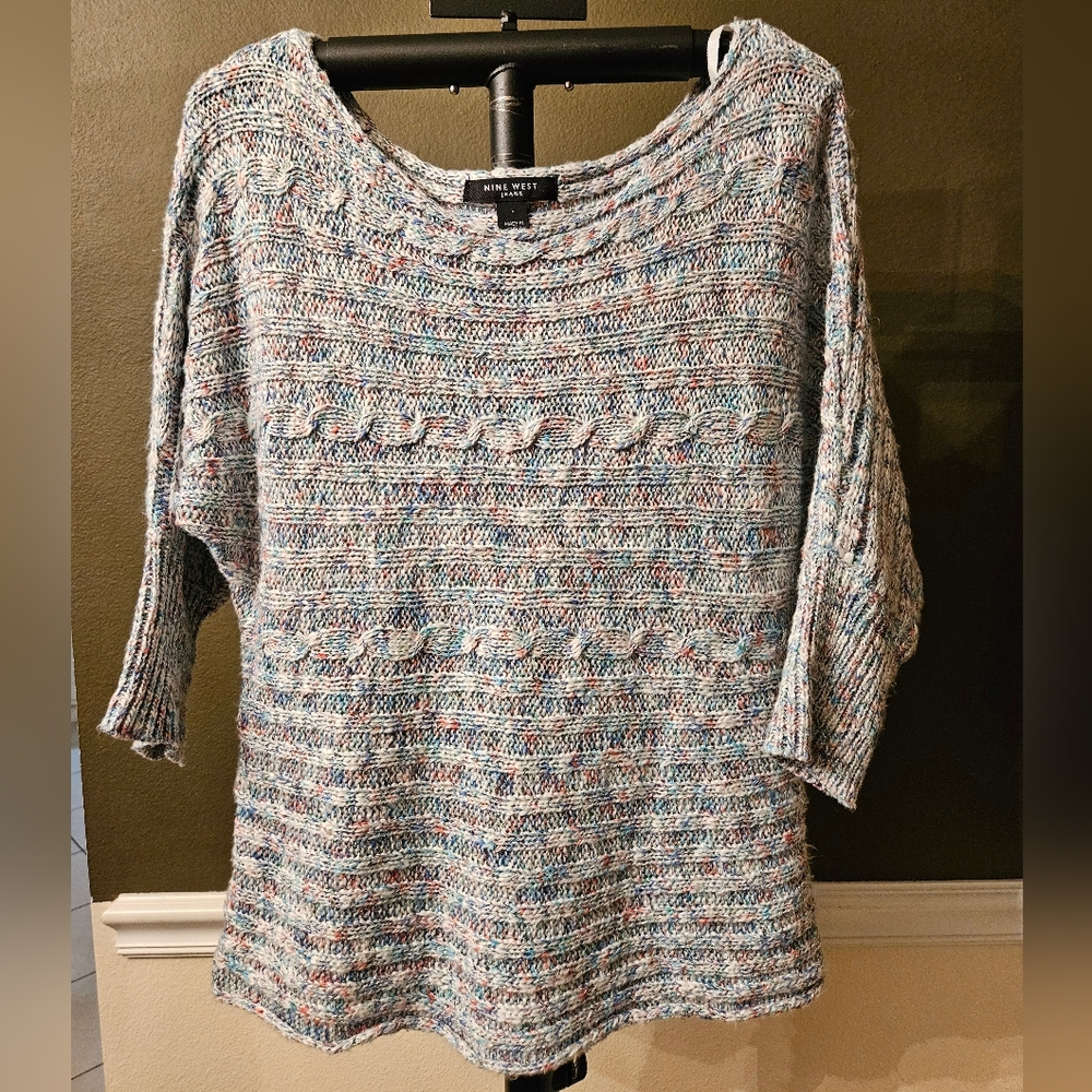Nine West Cable Knit Pattern Women's sz L